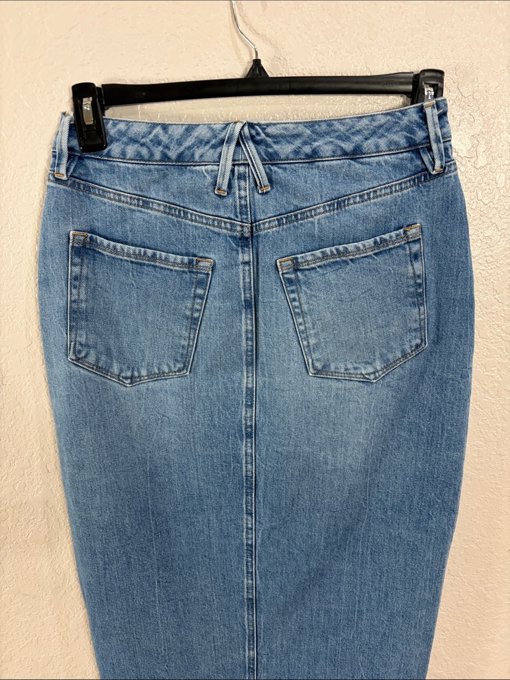Good American ,Front Maxi,Size 8/29, High-Waist Blue Denim Pencil Skirt Jeans - Picture 6 of 17